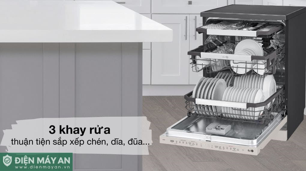 Máy rửa bát độc lập LG LDT14BGA3 (Be)